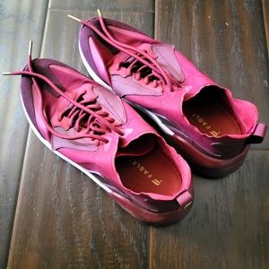 Burgandy Fabletics tennis shoes size 7
